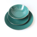 High-quality colorful ceramic dinnerware and tableware set